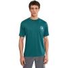 Quiksilver Men’s DNA Logo Short Sleeve Surf Tee(Mediterranea)
