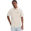 Quiksilver Mens Dobby Stripe Classic Woven(Bone White)