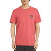 Quiksilver Men’s Regular Fit Premium Soft Cotton Tee Short Sleeve T-Shirt(Mineral Red)