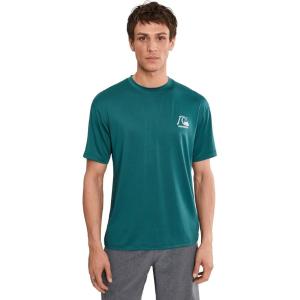 Quiksilver Men’s DNA Logo Short Sleeve Surf Tee(Mediterranea)