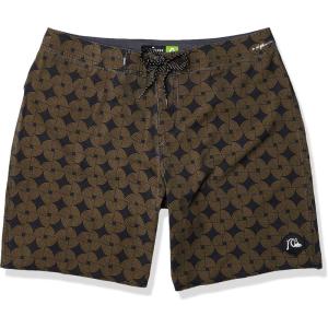 Quiksilver Men’s Highline Threads & Fins 19 Boardshort Swim Trunk(Dull Gold)