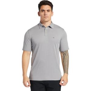 Quiksilver Mens Men’s Water Polo 2 Lightweight Quick Dry Collared Polo Shirt(Sharkskin)