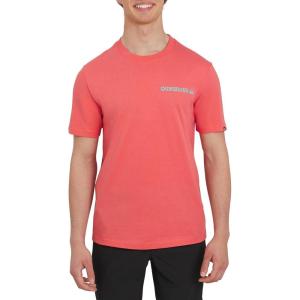 Quiksilver Men’s Regular Fit Premium Soft Cotton Tee Short Sleeve T-Shirt(Coral)
