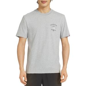 Quiksilver Men’s Regular Fit Premium Soft Cotton Tee Short Sleeve T-Shirt(Grey)