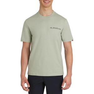 Quiksilver Men’s Regular Fit Premium Soft Cotton Tee Short Sleeve T-Shirt(Light Sage)