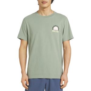 Quiksilver Men’s Regular Fit Premium Soft Cotton Tee Short Sleeve T-Shirt(Lily Pad)