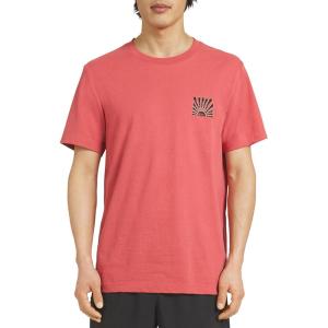 Quiksilver Men’s Regular Fit Premium Soft Cotton Tee Short Sleeve T-Shirt(Mineral Red)