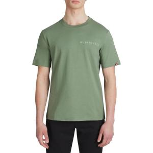 Quiksilver Men’s Regular Fit Premium Soft Cotton Tee Short Sleeve T-Shirt(Sage)