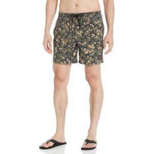 Quiksilver Men’s Standard Mongrel Str 17nb Elastic Waist Volley Swim Trunk Bathing Suit(Grape Leaf)