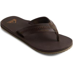 Quiksilver mens Men’s Carver Natural II Sandal Flip Flop(Brown 1)