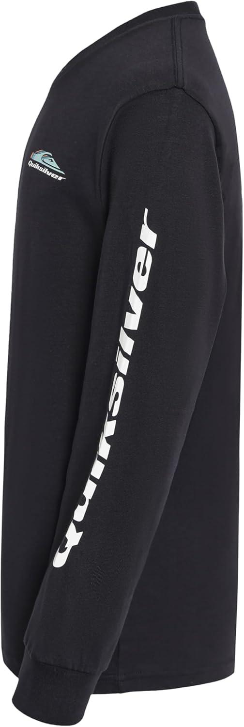 image:imageQuiksilver Boys Long Sleeve Logo Graphic TShirtBlack Omni Wave