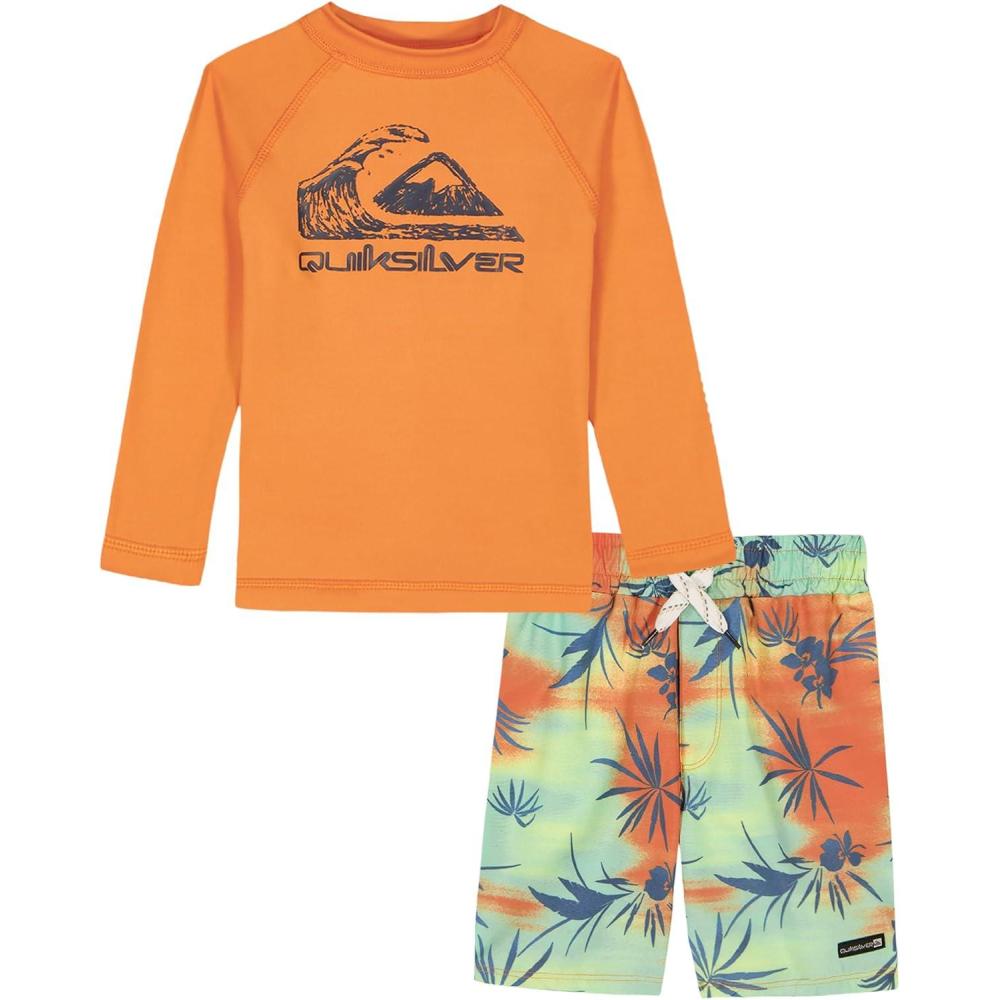 image:imageQuiksilver Boys 2 Pc Swim ShirtShortOrange