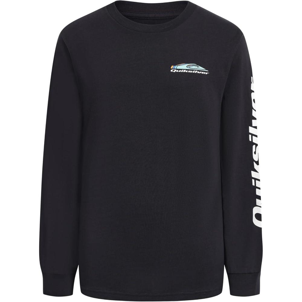 image:imageQuiksilver Boys Long Sleeve Logo Graphic TShirtBlack Omni Wave