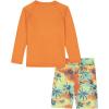 Quiksilver Boys 2 Pc Swim Shirt/Short(Orange)