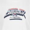 Quiksilver Boys’ Long Sleeve Logo Graphic T-Shirt(Snow White Sting)