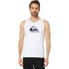 Quiksilver Men’s Men’s Big Logo Tank Tee Shirt(White)