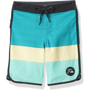 Quiksilver Boys’ Surfsilk Tijuana 15 Boardshort Swim Trunk(Fjord Blue Surfsilk Tijuana Boy 15)