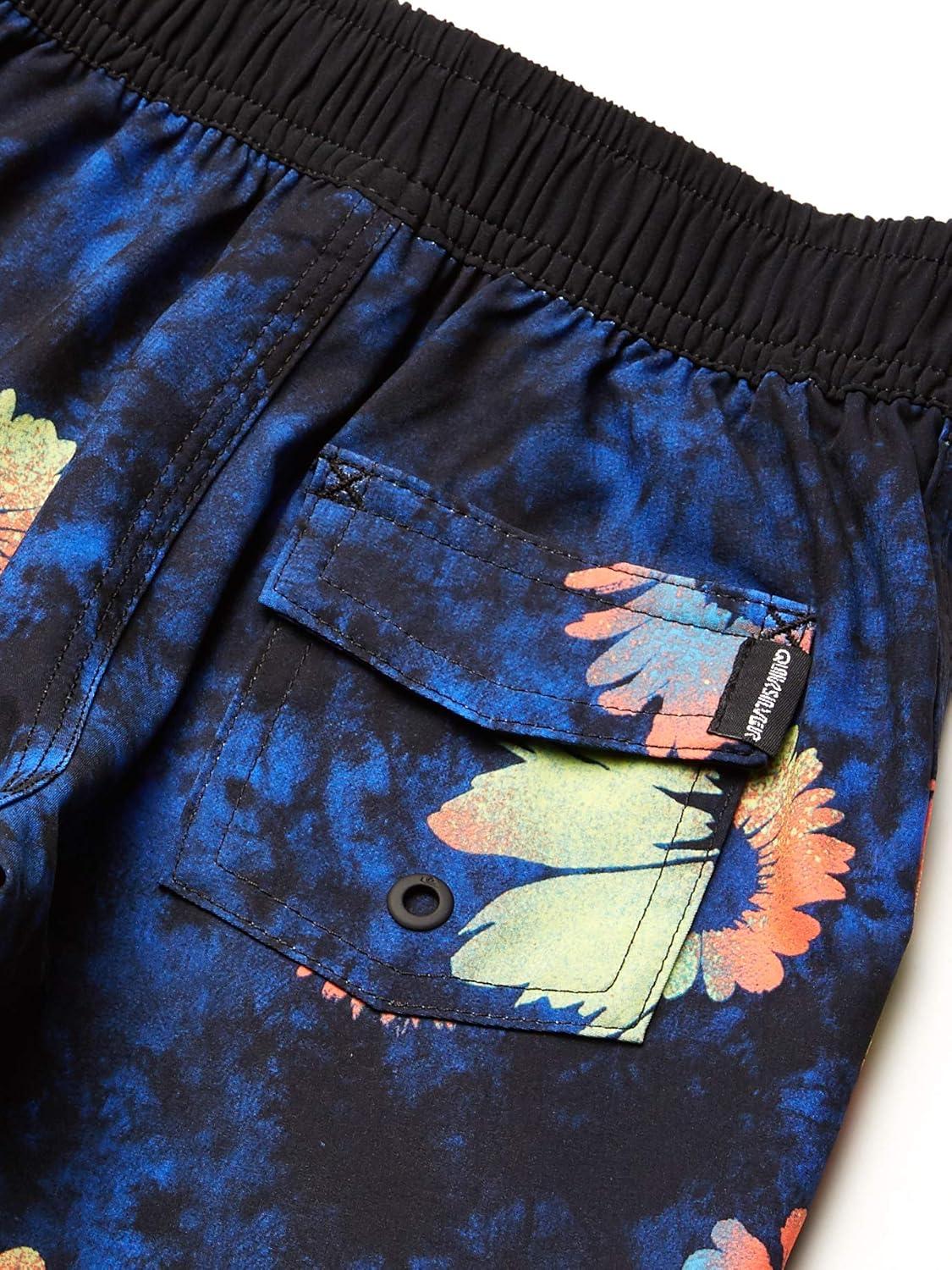 image:imageQuiksilver Boys Highline Sprayed Daisy 14 Boardshort Swim TrunkDazzling Blue