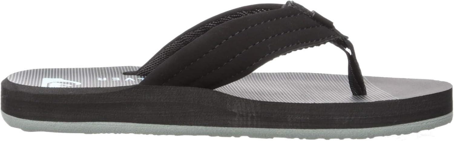 image:imageQuiksilver Youth Monkey Wrench Flip Flop Sandal Little KidBig KidBlackBlueBlack
