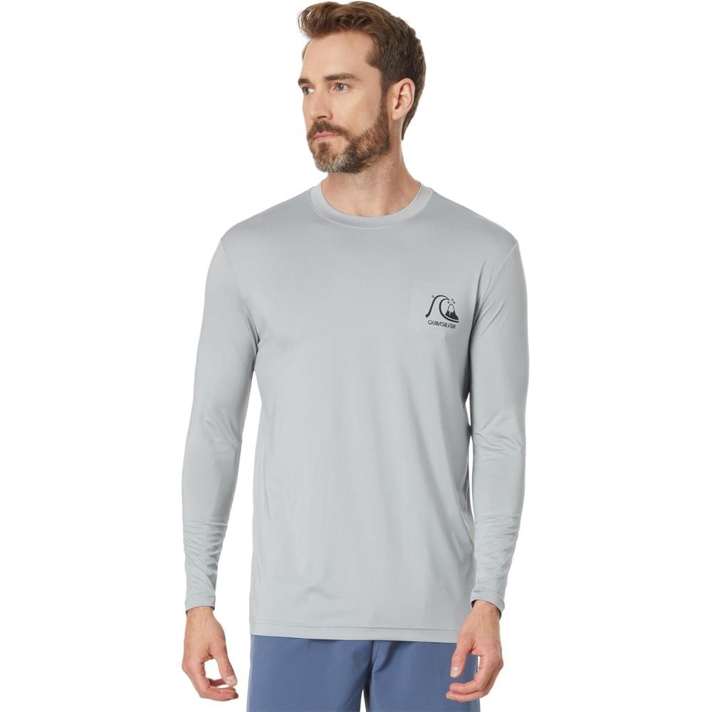 image:imageQuiksilver Mens DNA Bubble Logo Long Sleeve Surf Tee RashguardQuarry