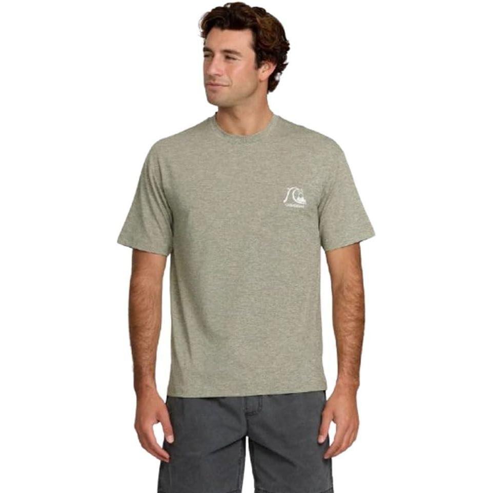 image:imageQuiksilver Mens DNA Logo Surf Tee Shorts Sleeve Surf TeeSmoked Gray Heather