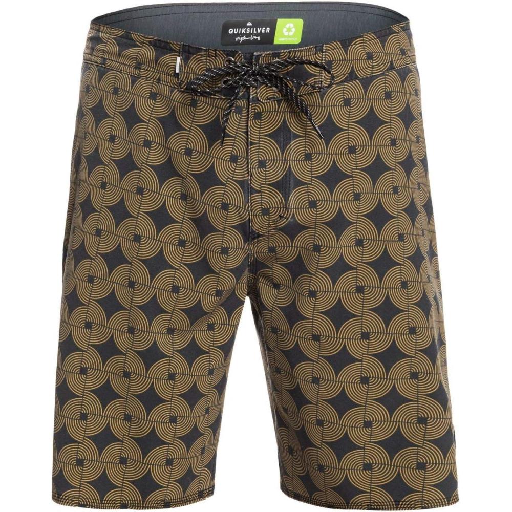 image:imageQuiksilver Mens Standard Highline Threads amp Fins 19 Boardshort Swim TrunkDull Gold