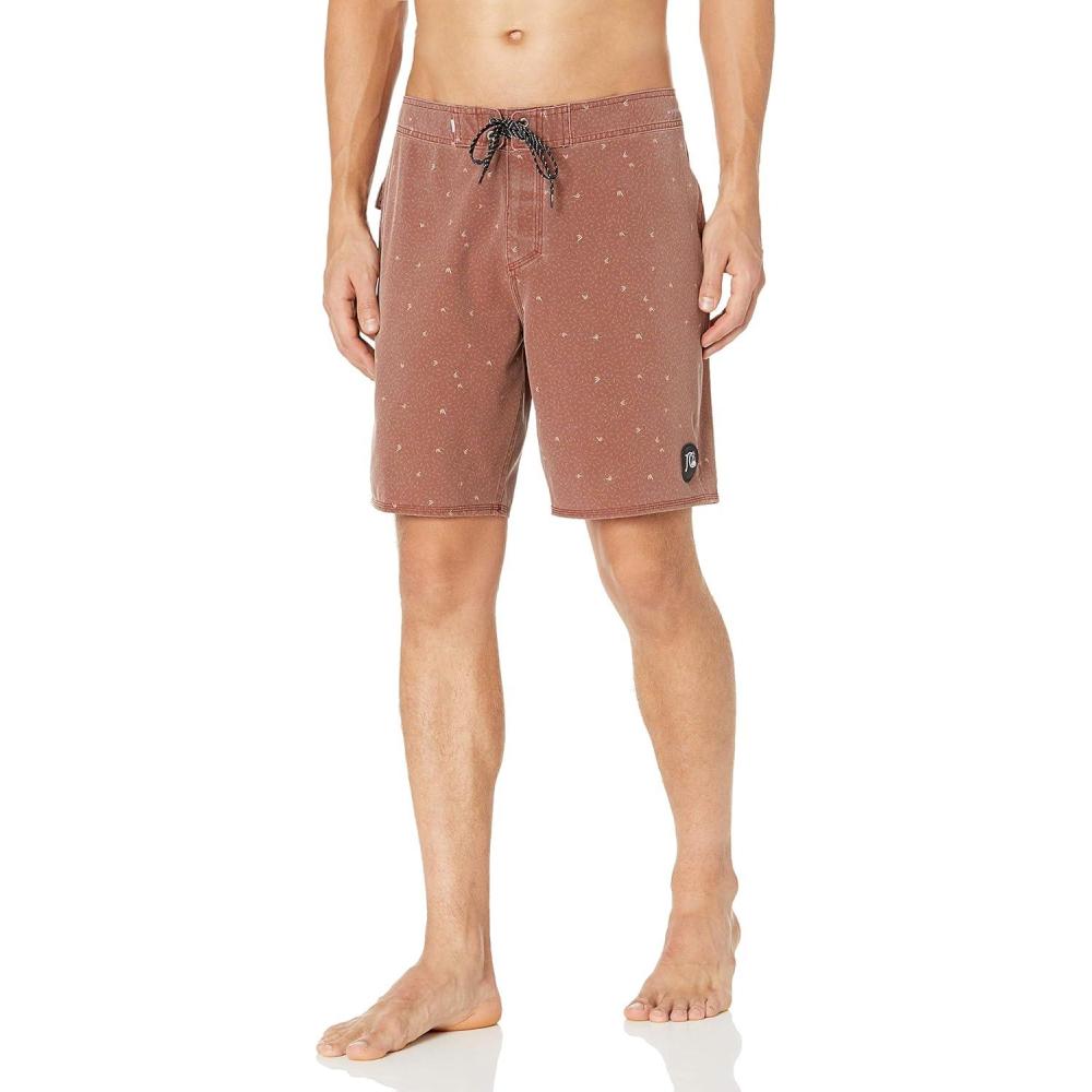 image:imageQuiksilver Mens Standard Highline Threads amp Fins 19 Boardshort Swim TrunkHenna