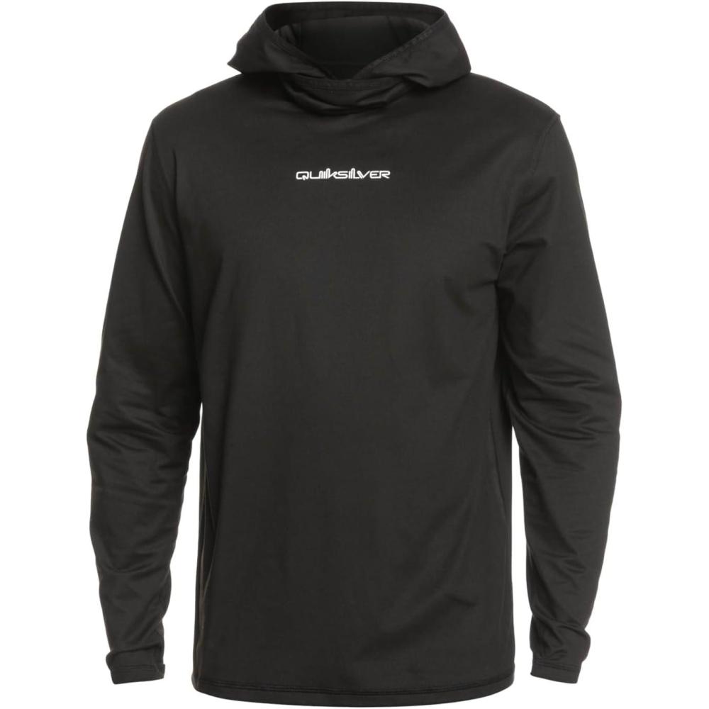 image:imageQuiksilver Mens Urban Dredge Hooded Long Sleeve Surf TeeBlack