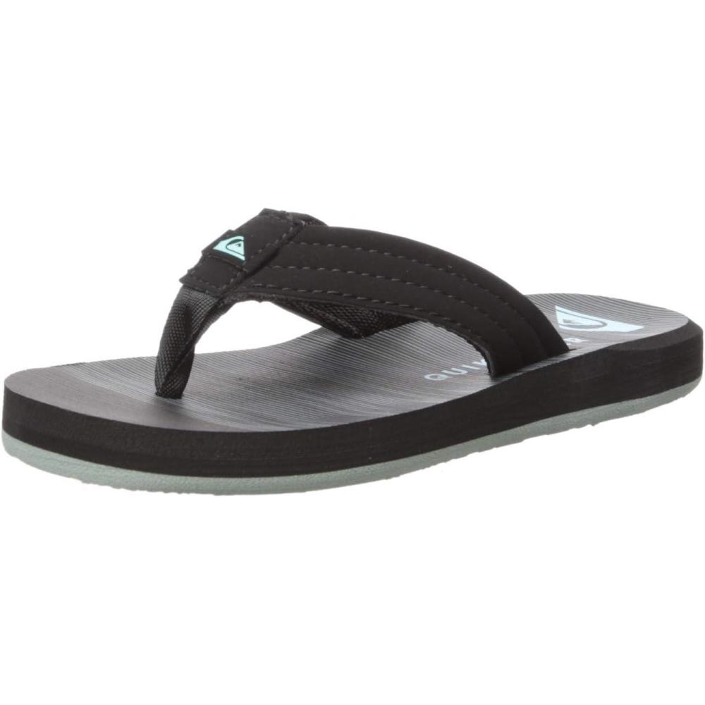 image:imageQuiksilver Youth Monkey Wrench Flip Flop Sandal Little KidBig KidBlackBlueBlack