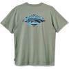 Quiksilver – Mens Brushwork Mt0 Short Sleeve Graphic T-Shirt(Herb)
