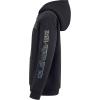 Quiksilver Boys’ Full-zip Sherpa Lined Fleece Hoodie Sweatshirt(Black)