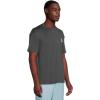 Quiksilver Men’s DNA Logo Surf Tee Shorts Sleeve Surf Tee(Phantom Heather)