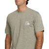 Quiksilver Men’s DNA Logo Surf Tee Shorts Sleeve Surf Tee(Smoked Gray Heather)