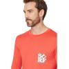 Quiksilver Mens Everyday Surf Tee Ls Long Sleeve Rashguard Surf Tee(Cayenne)