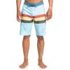 Quiksilver Men’s Standard Surfsilk Faded Stripe 20 Boardshort Swim Trunk(Airy Blue)