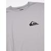 Quiksilver mens Solid Streak Long Sleeve Rashguard Upf 50 Sun Protection Surf Rash Guard Shirt, Sleet, Large US