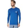 Quiksilver Men’s DNA Bubble Logo Long Sleeve Surf Tee Rashguard(Monaco Blue)