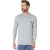 Quiksilver Men’s DNA Bubble Logo Long Sleeve Surf Tee Rashguard(Quarry)
