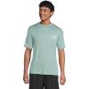 Quiksilver Men’s DNA Logo Surf Tee Shorts Sleeve Surf Tee(Jade Heather)