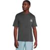 Quiksilver Men’s DNA Logo Surf Tee Shorts Sleeve Surf Tee(Phantom Heather)