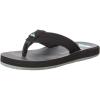 Quiksilver Youth Monkey Wrench Flip Flop Sandal (Little Kid/Big Kid)(Black/Blue/Black)