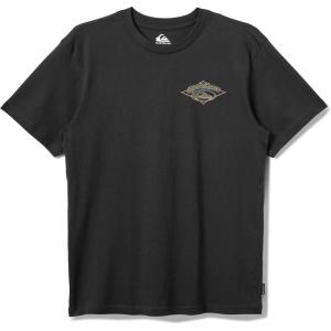 Quiksilver – Mens Brushwork Mt0 Short Sleeve Graphic T-Shirt(Black)