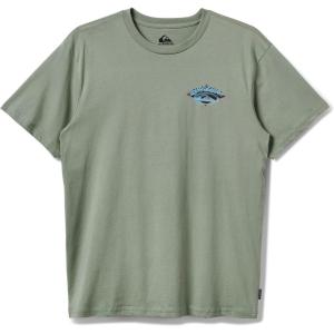 Quiksilver – Mens Brushwork Mt0 Short Sleeve Graphic T-Shirt(Herb)