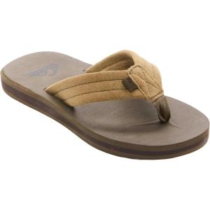 Quiksilver Carver Suede Core Boy’s Sandal – Tan/Otter