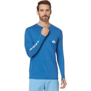 Quiksilver Mens Everyday Surf Tee Ls Long Sleeve Rashguard Surf Tee(Star Sapphire)