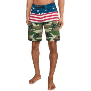 Quiksilver Mens Men’s Surfsilk Panel 20 Boardshort Swim Trunk(Salsa)