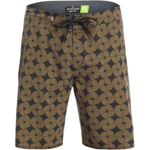 Quiksilver Men’s Standard Highline Threads & Fins 19 Boardshort Swim Trunk(Dull Gold)