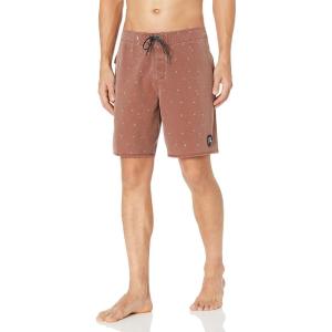 Quiksilver Men’s Standard Highline Threads & Fins 19 Boardshort Swim Trunk(Henna)