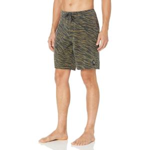 Quiksilver Men’s Standard Highline Threads & Fins 19 Boardshort Swim Trunk(Kalamata)