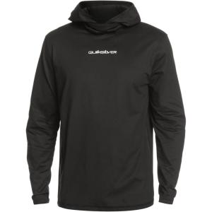 Quiksilver Men’s Urban Dredge Hooded Long Sleeve Surf Tee(Black)